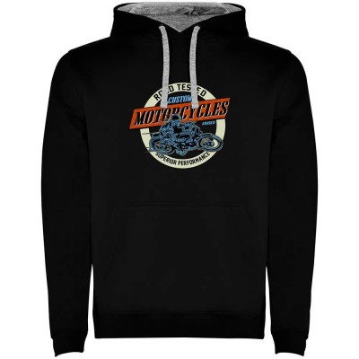 суичър,мъжки,пуловери,kruskis,road,motorcycles,two,colour,hoodie,black,grey,(black)