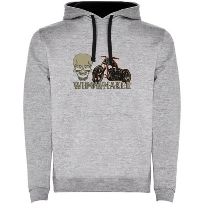 суичър,мъжки,пуловери,kruskis,widowmaker,two,colour,hoodie,heather,grey,black,(grey)