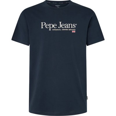 тениска,мъжки,тениски,pepe,jeans,albert,short,sleeve,t,shirt,dulwich,blue,(blue)