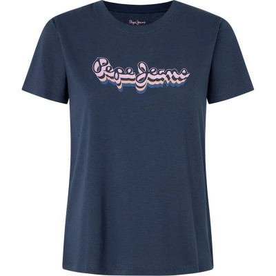 тениска,дамски,тениски,pepe,jeans,enara,short,sleeve,t,shirt,blue