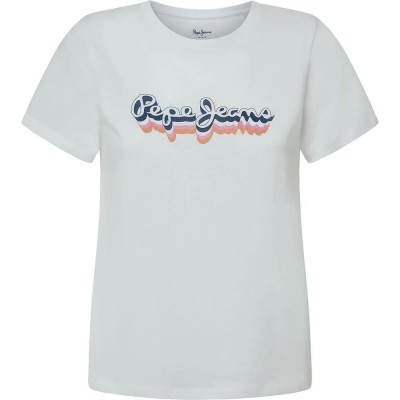 тениска,дамски,тениски,pepe,jeans,enara,short,sleeve,t,shirt,white