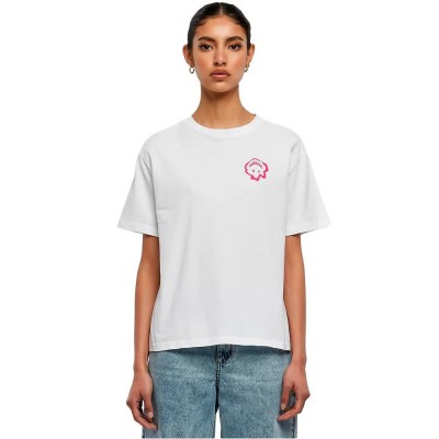 тениска,дамски,тениски,miss,tee,everything,is,nice,short,sleeve,t,shirt,white