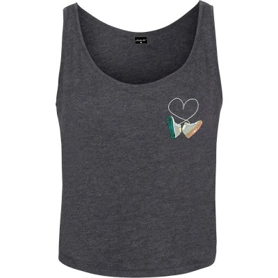 тениска,дамски,тениски,miss,tee,kicks,love,emb,sleeveless,t,shirt,grey,(charcoal)