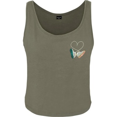 тениска,дамски,тениски,miss,tee,kicks,love,emb,sleeveless,t,shirt,olive,(green)