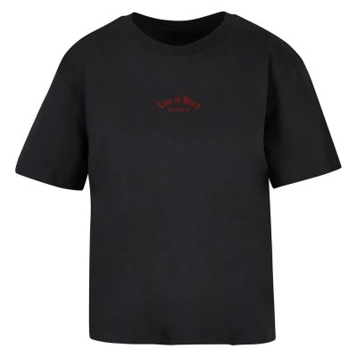 тениска,дамски,тениски,miss,tee,love,is,blind,love,is,cruel,short,sleeve,t,shirt,black