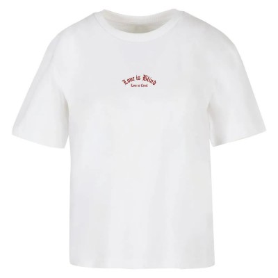 тениска,дамски,тениски,miss,tee,love,is,blind,love,is,cruel,short,sleeve,t,shirt,white,(white)