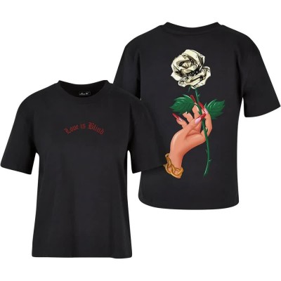 тениска,дамски,тениски,miss,tee,love,is,blind,short,sleeve,t,shirt,black,(black)