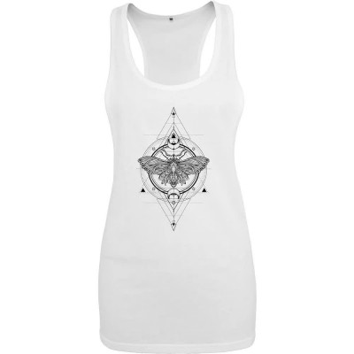 тениска,дамски,тениски,miss,tee,moth,sleeveless,t,shirt,white