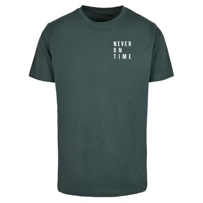 тениска,дамски,тениски,miss,tee,never,on,time,short,sleeve,t,shirt,bottle,green,(green)