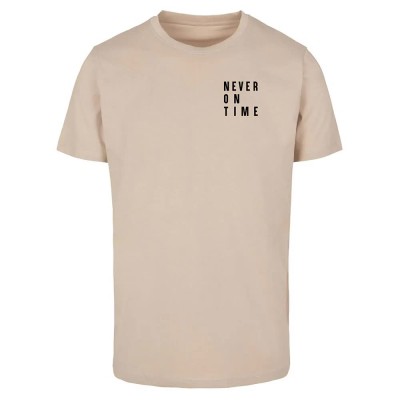 тениска,дамски,тениски,miss,tee,never,on,time,short,sleeve,t,shirt,sand,(beige)