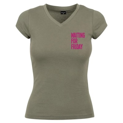 тениска,мъжки,тениски,дамски,тениски,miss,tee,waiting,for,friday,box,short,sleeve,t,shirt,green,(olive)