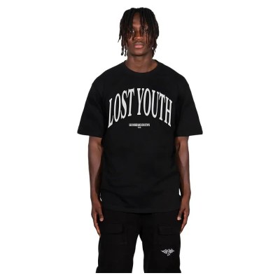юношеска,тениска,мъжки,тениски,lost,youth,classic,v1,short,sleeve,t,shirt,black