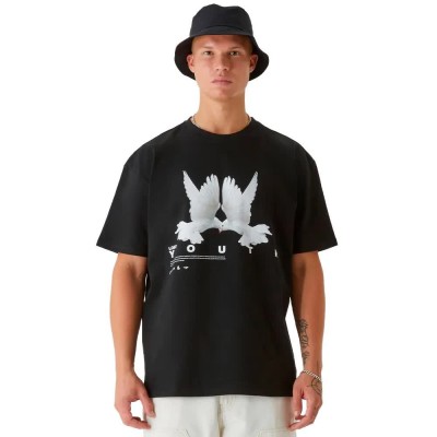 юношеска,тениска,мъжки,тениски,lost,youth,dove,short,sleeve,t,shirt,black,(black)