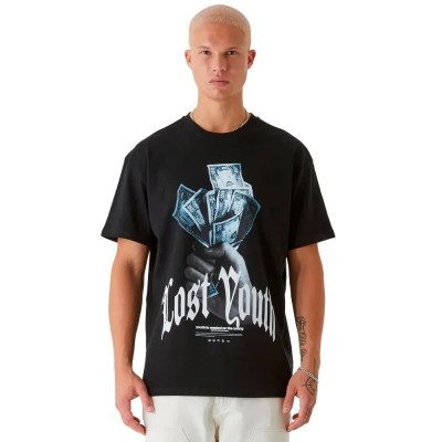 юношеска,тениска,мъжки,тениски,lost,youth,money,v1,short,sleeve,t,shirt,black,(black)