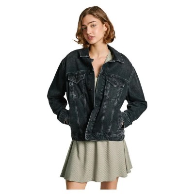 яке,дамски,якета,и,палта,pepe,jeans,boyfriend,denim,jacket,blue,(denim,xh7)