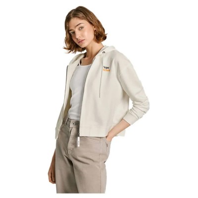 блуза,дамски,блузи,pepe,jeans,edna,sweatshirt,white,(mousse,white)