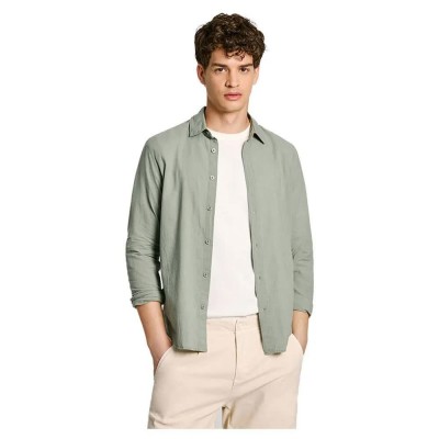 риза,с,дълъг,ръкав,мъжки,ризи,pepe,jeans,marcel,long,sleeve,shirt,green