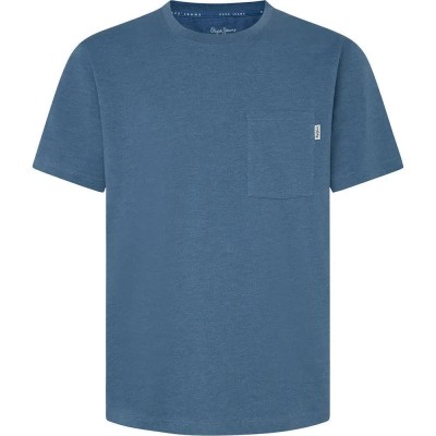тениска,мъжки,тениски,pepe,jeans,pm509434,short,sleeve,t,shirt,blue,(sea,blue)