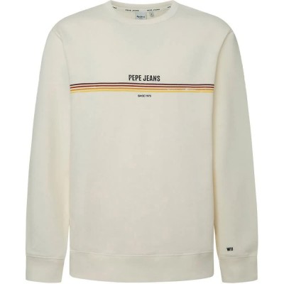 блуза,мъжки,пуловери,pepe,jeans,sander,sweatshirt,off,white,(white)