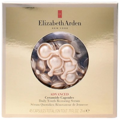 специфични,козметични,продукти,elizabeth,arden,advanced,ceramide,capsules,face,serum,45,units,golden,(gold)