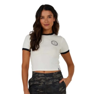 тениска,дамски,тениски,salty,crew,flower,power,ringer,short,sleeve,t,shirt,white,(off,white,black)