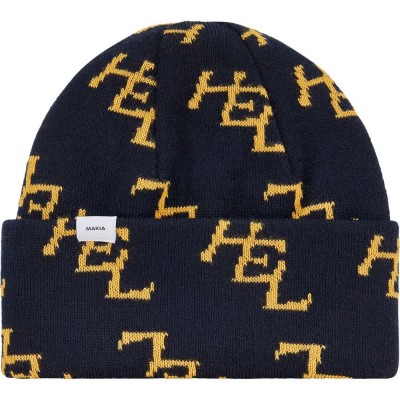 шапка,всички,шапки,makia,monogram,beanie,dark,navy