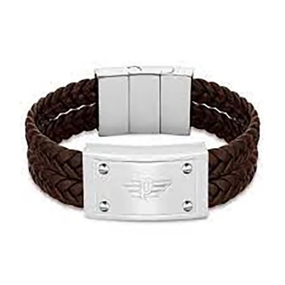 бижутерия,police,peagb2214604,bracelet,brown