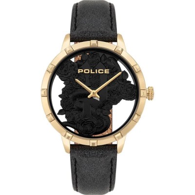 часовник,часовници,police,pl16041msg.02,woman,watch,golden,(golden,black,black)