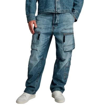 дънки,мъжки,панталони,g,star,multi,pocket,relaxed,fit,jeans,faded,denali,blue,destroyed,(blue)