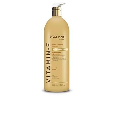 хигиена,коса,kativa,vitamin,e,biotin,&,bamboo,1000ml,conditioner,golden,(white)
