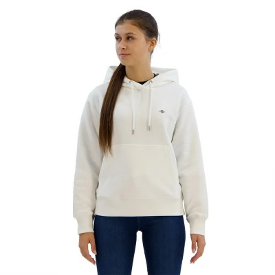 суичър,дамски,блузи,gant,shield,hoodie,eggshell,(beige)