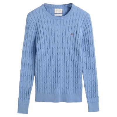 блуза,дамски,пуловери,дамски,плетени,дрехи,gant,stretch,cable,sweater,blue