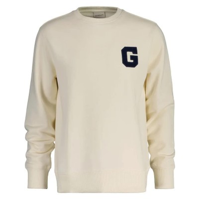 блуза,мъжки,пуловери,gant,graphic,sweatshirt,cream,(beige)