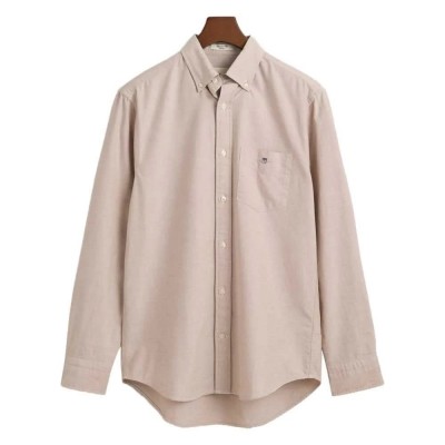 риза,с,дълъг,ръкав,мъжки,ризи,gant,oxford,long,sleeve,shirt,beige