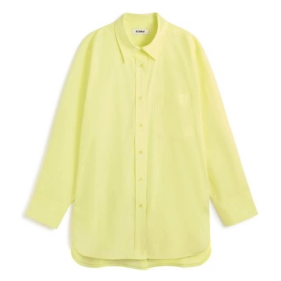 риза,с,дълъг,ръкав,дамски,блузи,дамски,ризи,ecoalf,andrea,long,sleeve,shirt,yellow