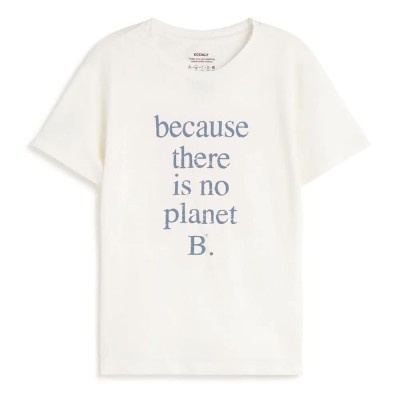 тениска,дамски,тениски,ecoalf,lovisa,short,sleeve,t,shirt,white