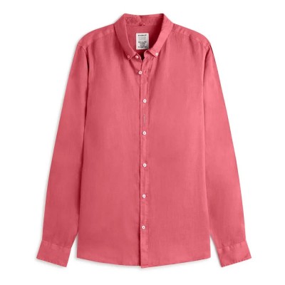 риза,с,дълъг,ръкав,мъжки,ризи,ecoalf,malibu,long,sleeve,shirt,coral,(pink)