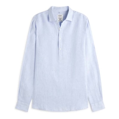 риза,с,дълъг,ръкав,мъжки,ризи,ecoalf,polino,long,sleeve,shirt,white