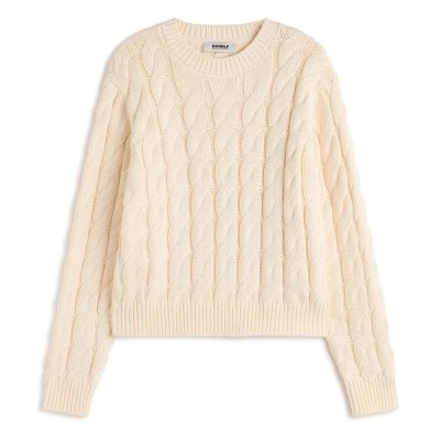блуза,дамски,пуловери,дамски,плетени,дрехи,ecoalf,til,sweater,beige