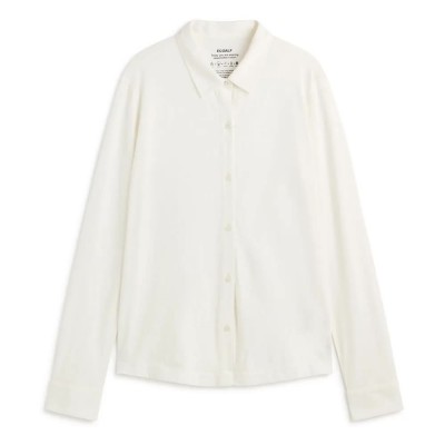 риза,с,дълъг,ръкав,дамски,блузи,дамски,ризи,ecoalf,vaasa,long,sleeve,shirt,off,white,(white)