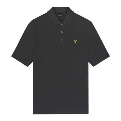 мъжки,блузи,с,яка,lyle,&,scott,plain,short,sleeve,polo,gunmetal,(grey)