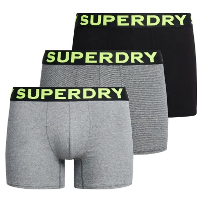 боксерки,мъжко,бельо,superdry,m3110452a,boxers,3,units,ath,grey,feeder,black,stripe,black,(black,grey)