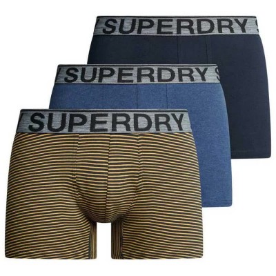 боксерки,мъжко,бельо,superdry,m3110452a,boxers,3,units,multicolor,(navy,navy,stripe,dark,indg,marl)