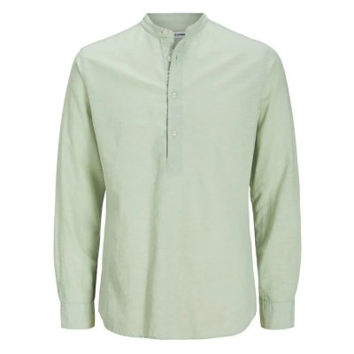 риза,с,дълъг,ръкав,мъжки,ризи,jack,&,jones,ebreeze,half,placket,long,sleeve,shirt,iceberg,green,(green)