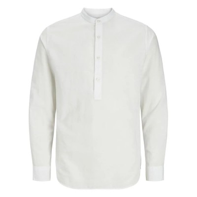 риза,с,дълъг,ръкав,мъжки,ризи,jack,&,jones,ebreeze,half,placket,long,sleeve,shirt,white