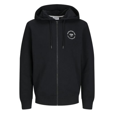блуза,мъжки,пуловери,jack,&,jones,simon,full,zip,sweatshirt,black,(black)