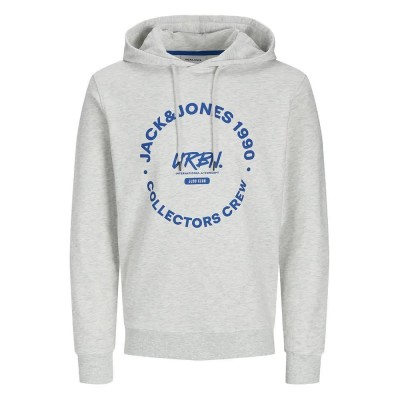 суичър,мъжки,пуловери,jack,&,jones,simon,hoodie,white,melange,(grey)