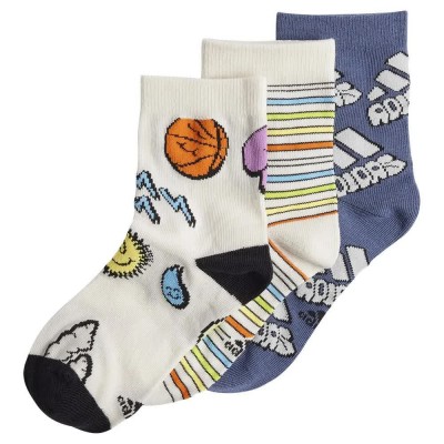 чорапи,детски,чорапи,adidas,bubbles,crew,socks,3,pairs,white,blue,(chalk,white,preloved,ink,chalk,white)