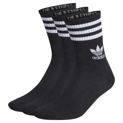 чорапи,мъжки,чорапи,adidas,originals,mid,cut,crew,socks,3,pairs,black,(black)