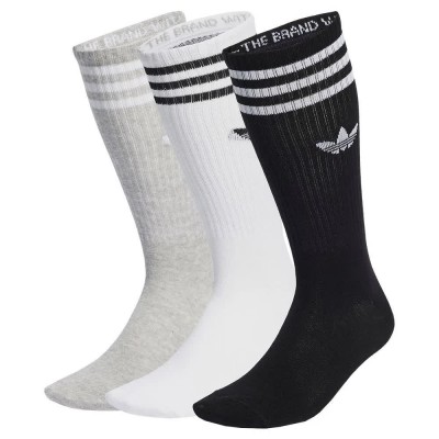 чорапи,мъжки,чорапи,adidas,originals,solid,crew,socks,3,pairs,multicolor,(white,medium,grey,heather,black)